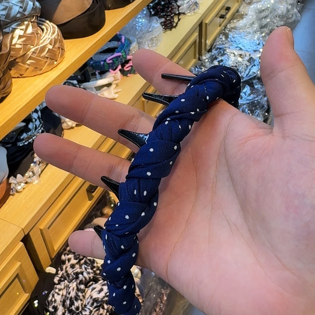 非金属蓝色波点齿梳