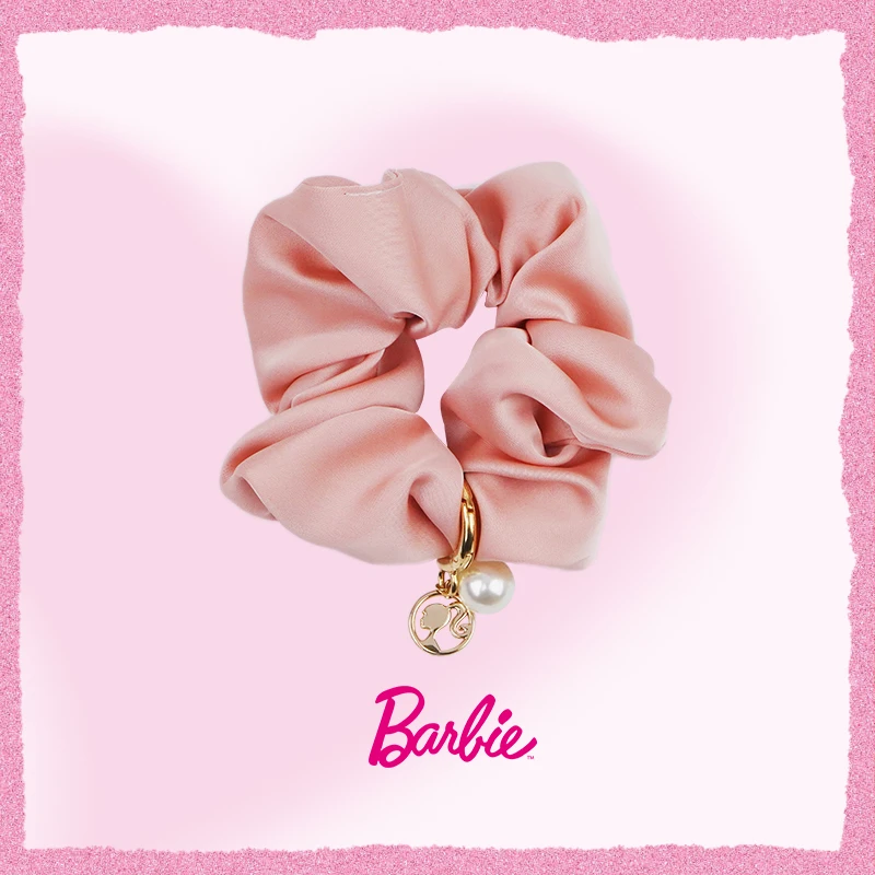 Barbie【官方正品】嫩粉发圈粉色控精致发饰高级低调女孩饰品礼物