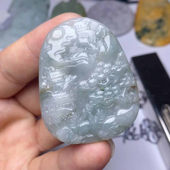 颈饰未镶嵌翡翠翡翠