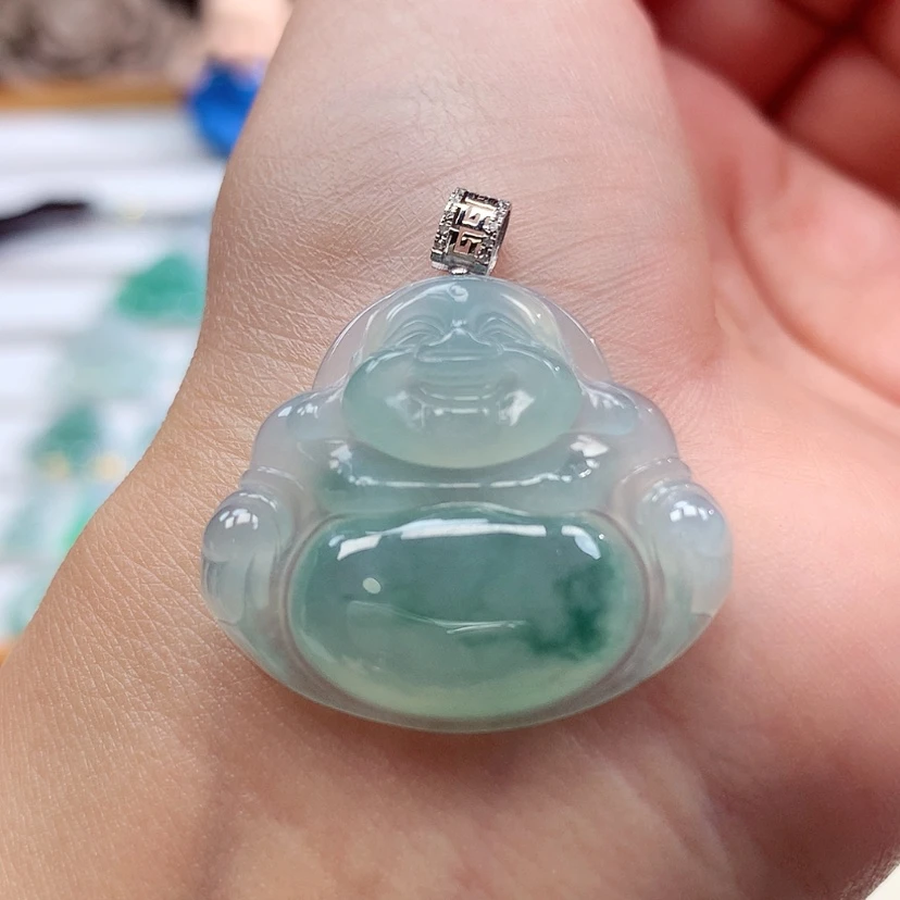 【闪购商品】吊坠(赠链)18K金镶嵌翡翠