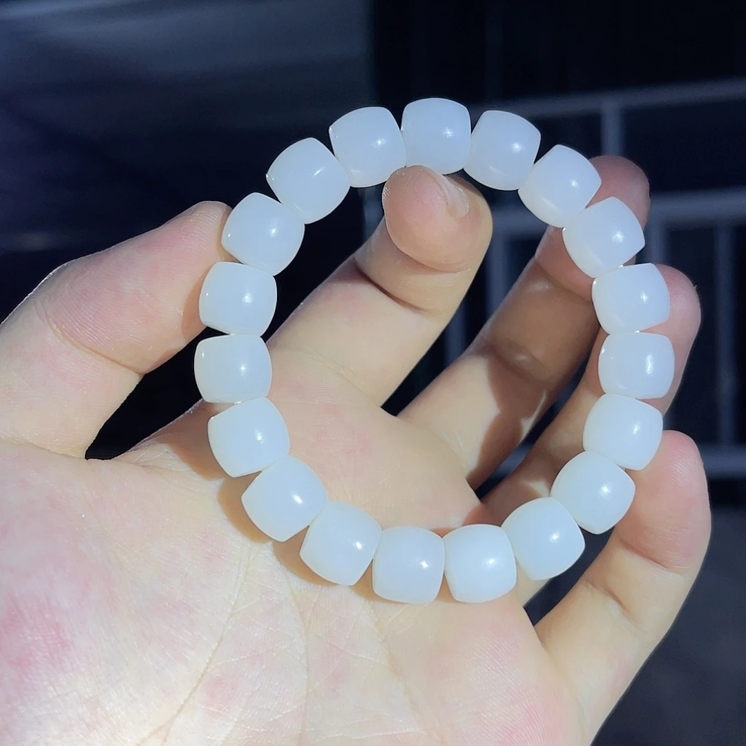 手链未镶嵌和田玉新疆且末米达直切12