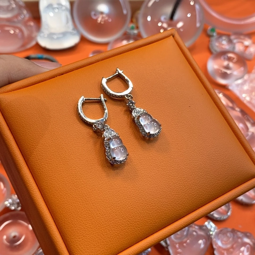 石英质玉吊坠银S925镶嵌