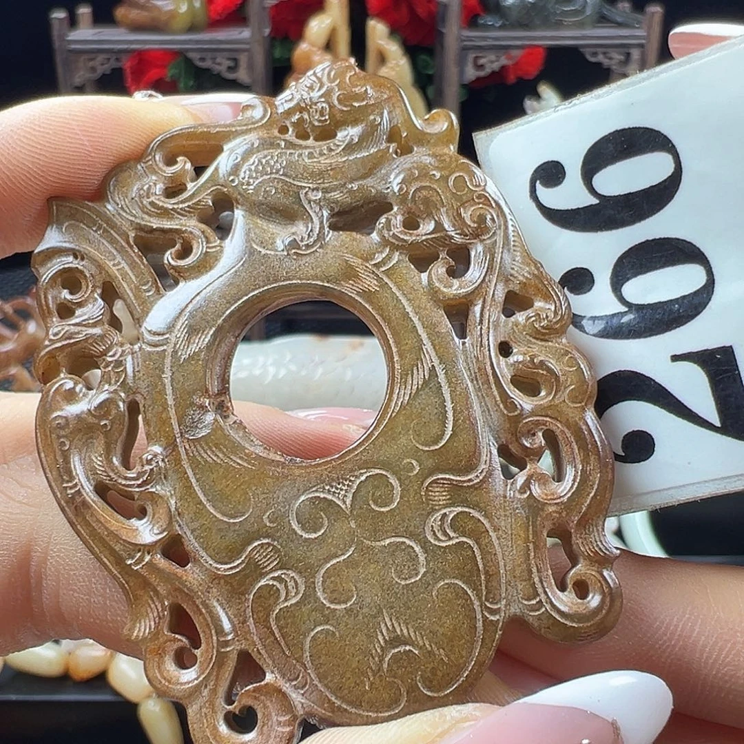 和田玉未镶嵌挂件