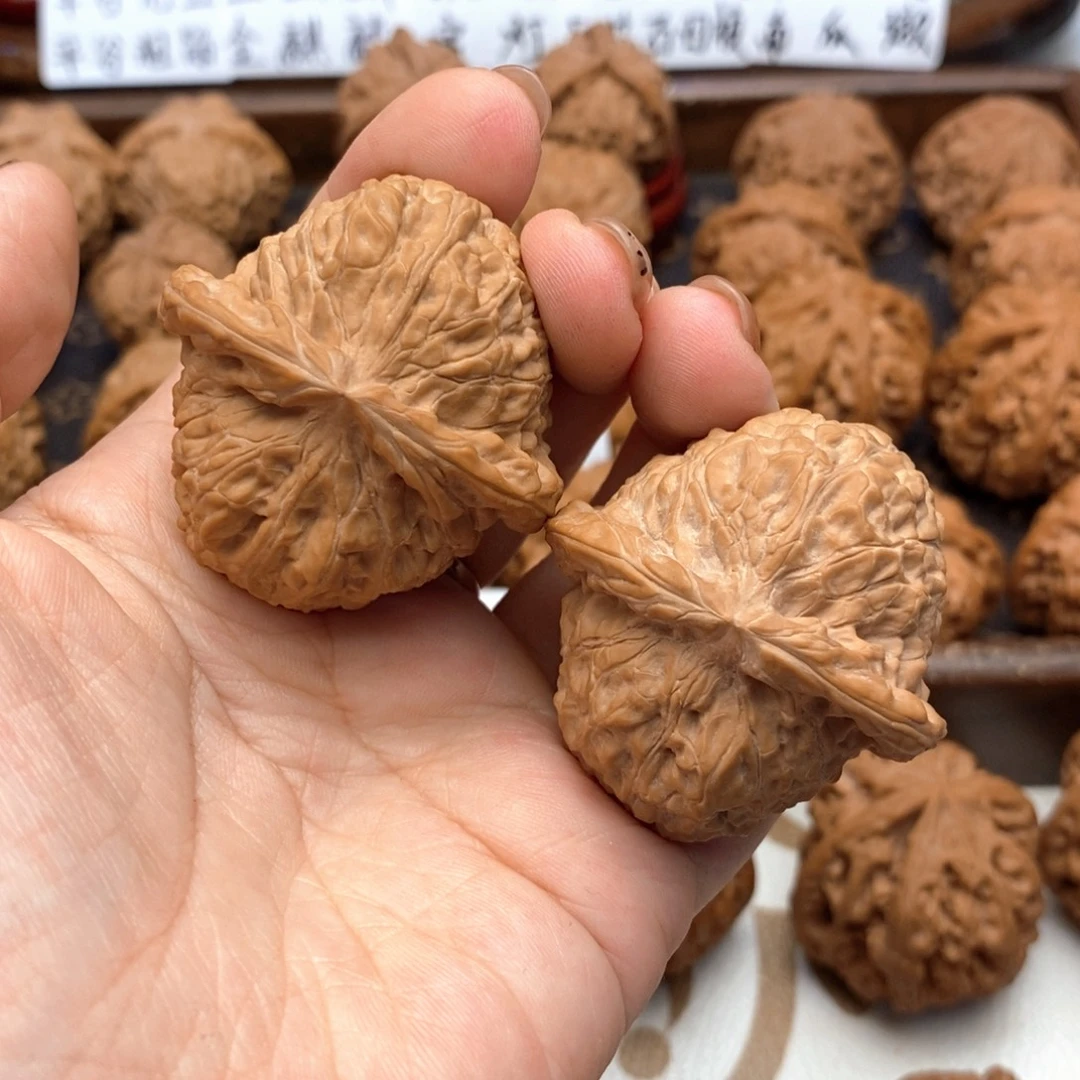 文玩核桃把件边43肚45尺南瓜墩