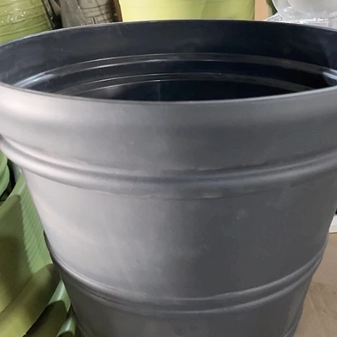 树脂凸纹盆41口1个黑色无托