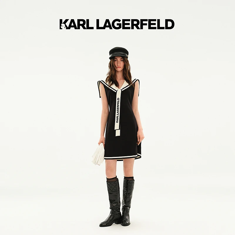 【星线好物】KARLLAGERFELD25夏季新款无袖连衣裙M22E1383