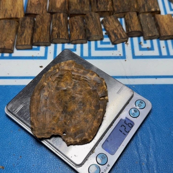 木释*慕手工艺雕塑根雕木方板材12.6克