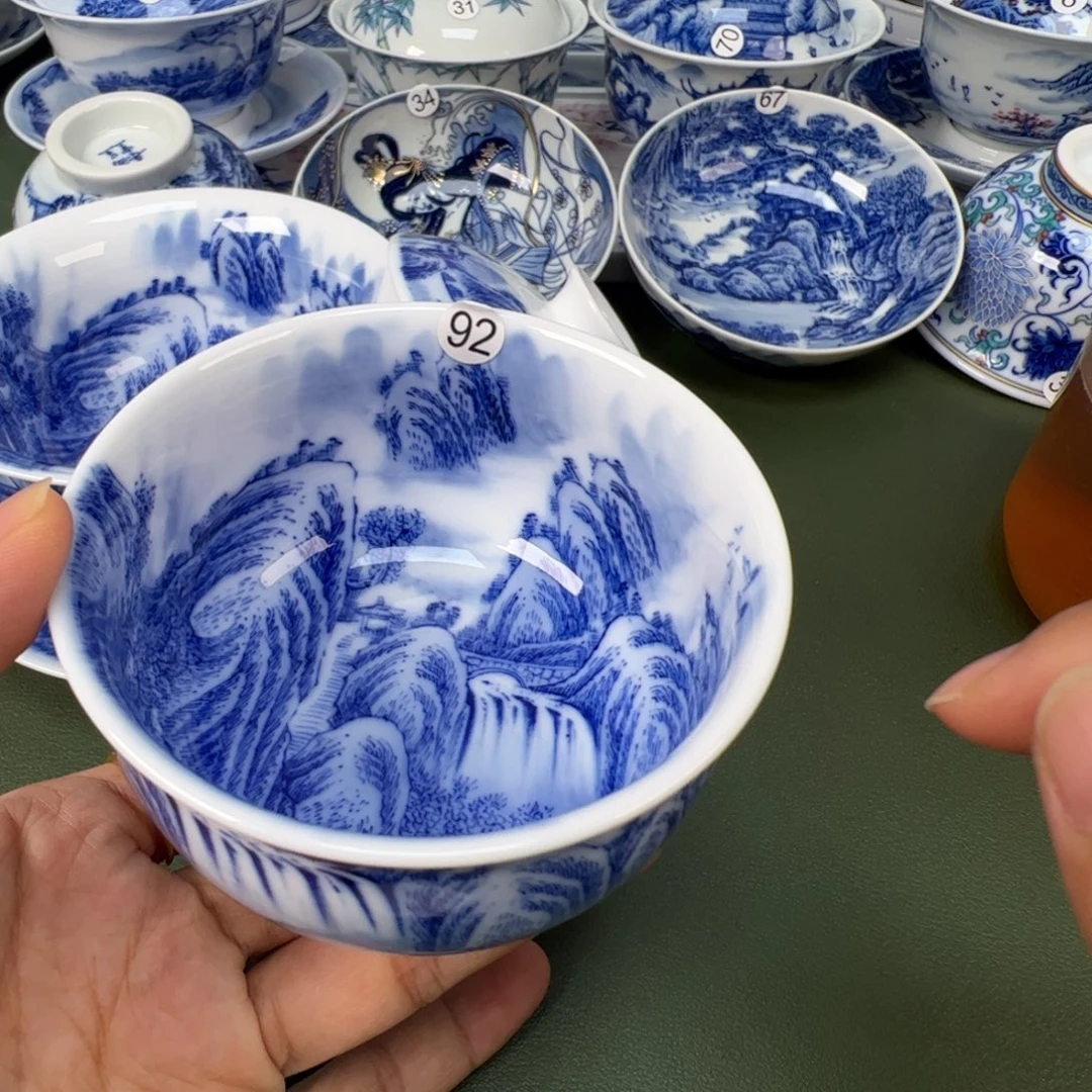 景德镇纯手工纯手绘茶具木木92