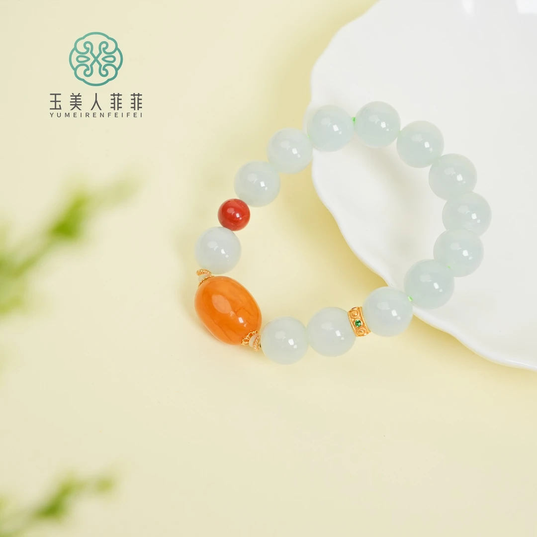 菲菲珠宝好*翡翠手串-圆珠约12mm