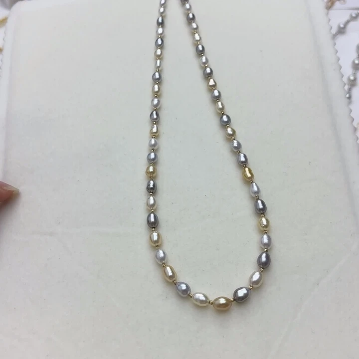 18K金镶嵌颈饰海水珍珠