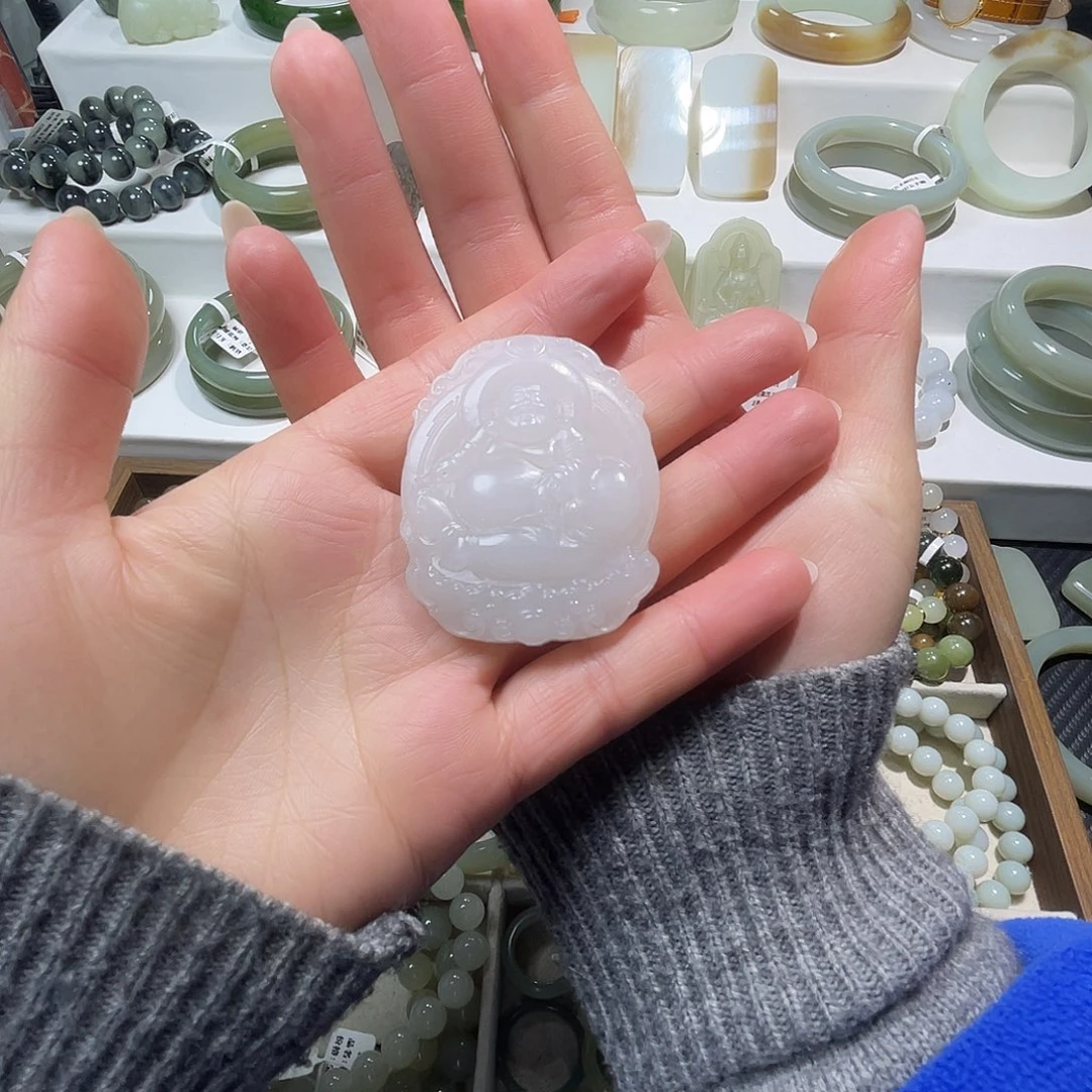 打***起和田玉（糖玉）未镶嵌手链