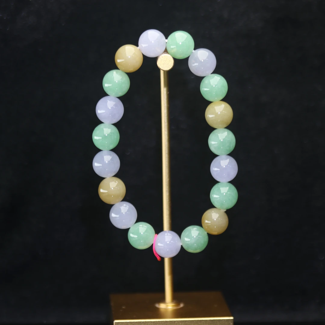 25天然缅甸翡翠A货冰多宝珠链/500099/上海嘉禾拍卖