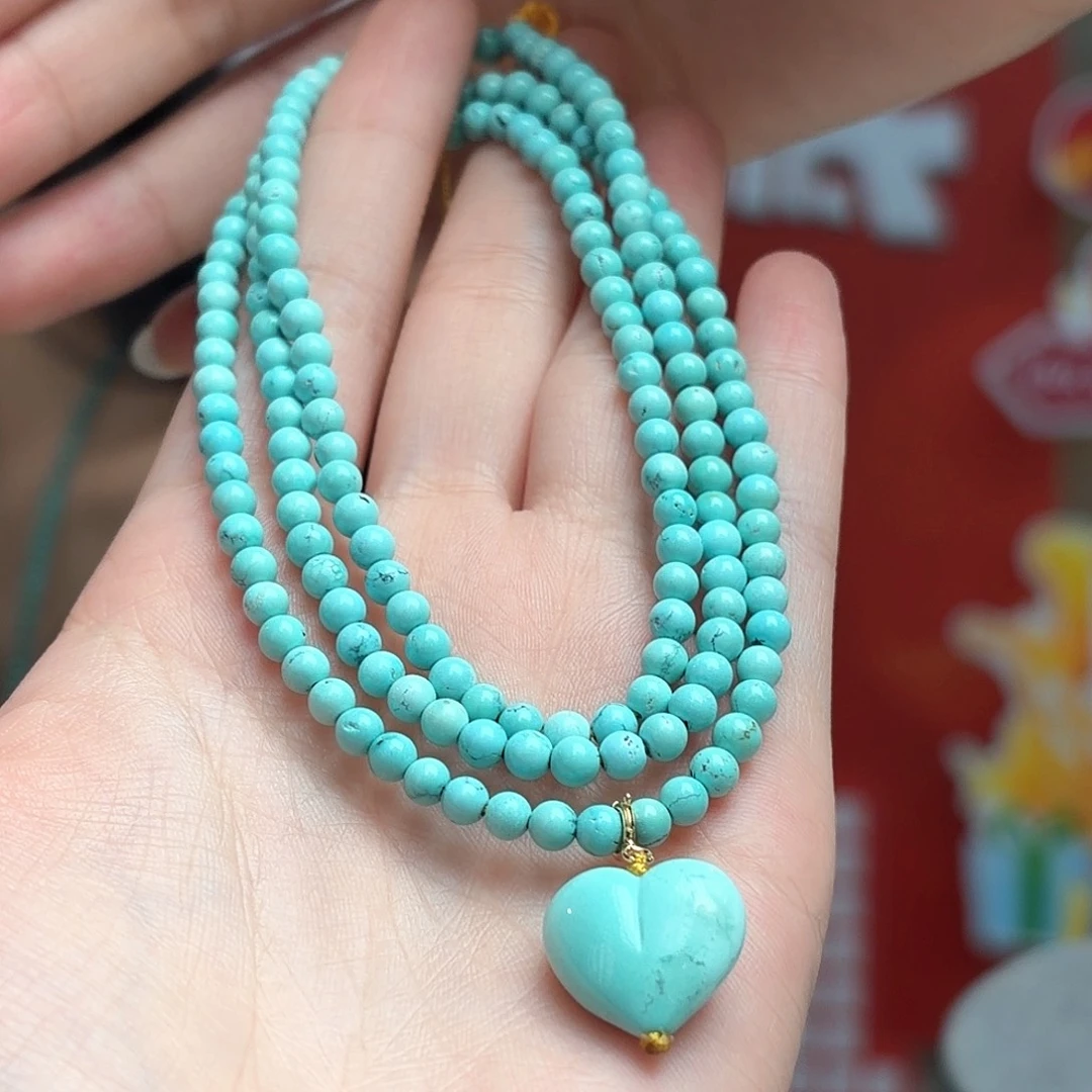 绿松石未镶嵌颈饰