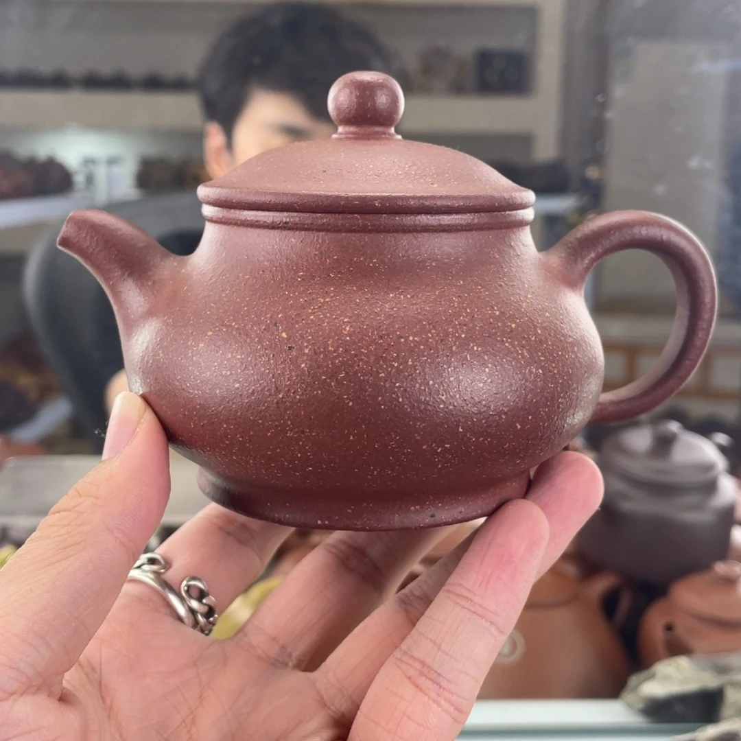 茶壶紫砂240cc桃花泥茶壶