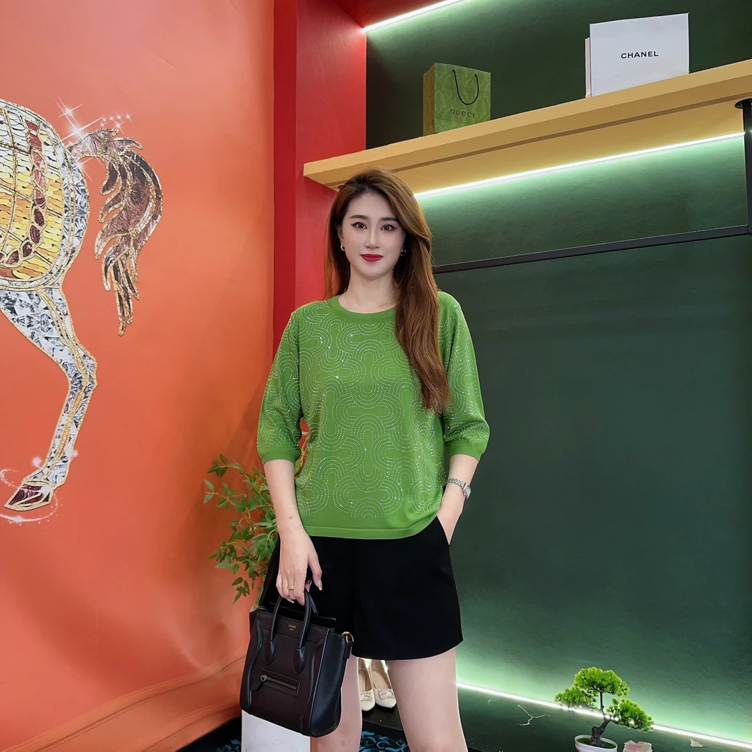 670 多金大码气质减龄新款春夏季女装设计感上衣女