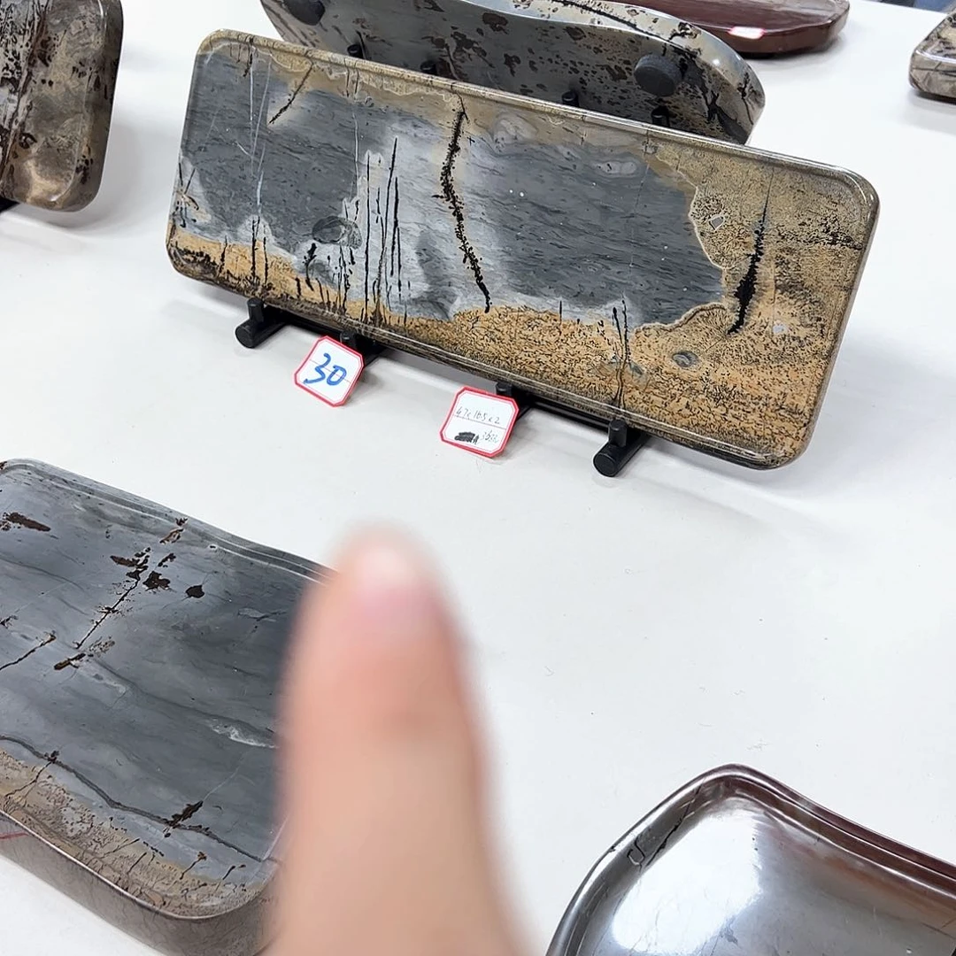 广西石天然国画石干泡台