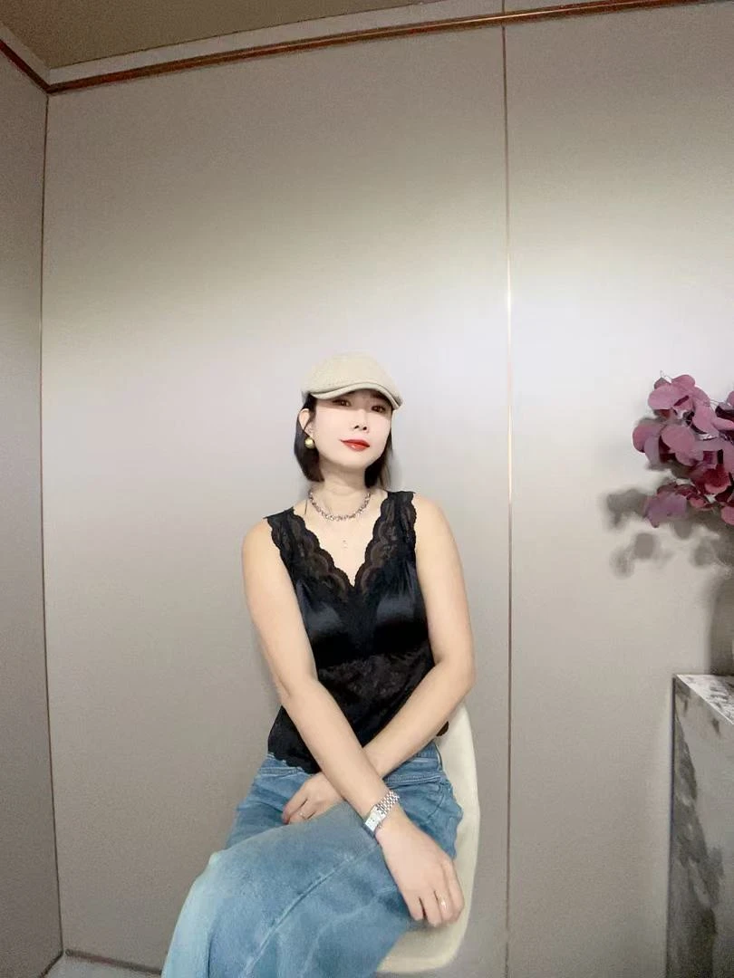 【雪儿严选】法式复古蕾丝背心6891【可拆卸】