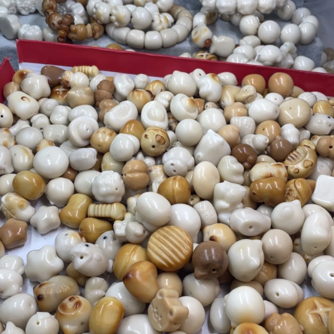 吊坠菩提根/象牙果微瑕象牙果雕刻件十颗随机