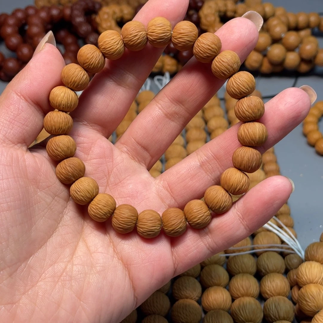 隔***你猴头核桃手串金丝