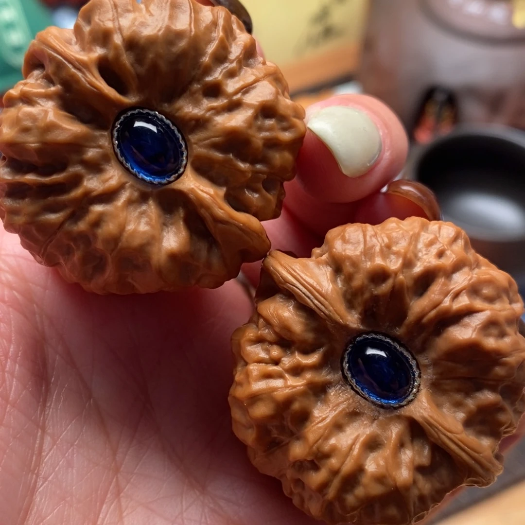 把件文玩核桃39尺寸三角蛙