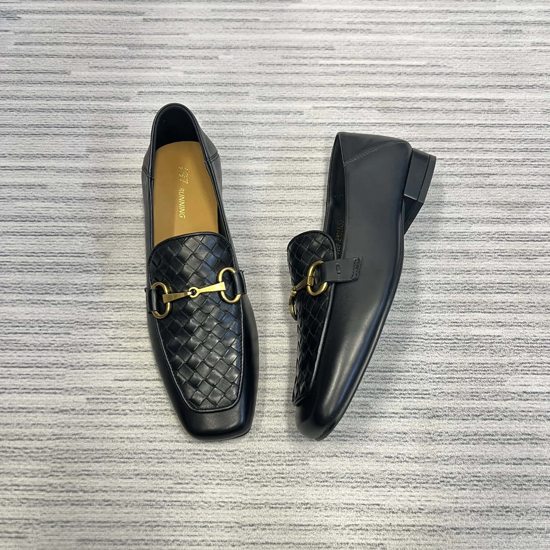 36码真皮低跟短靴样品鞋孤品6169