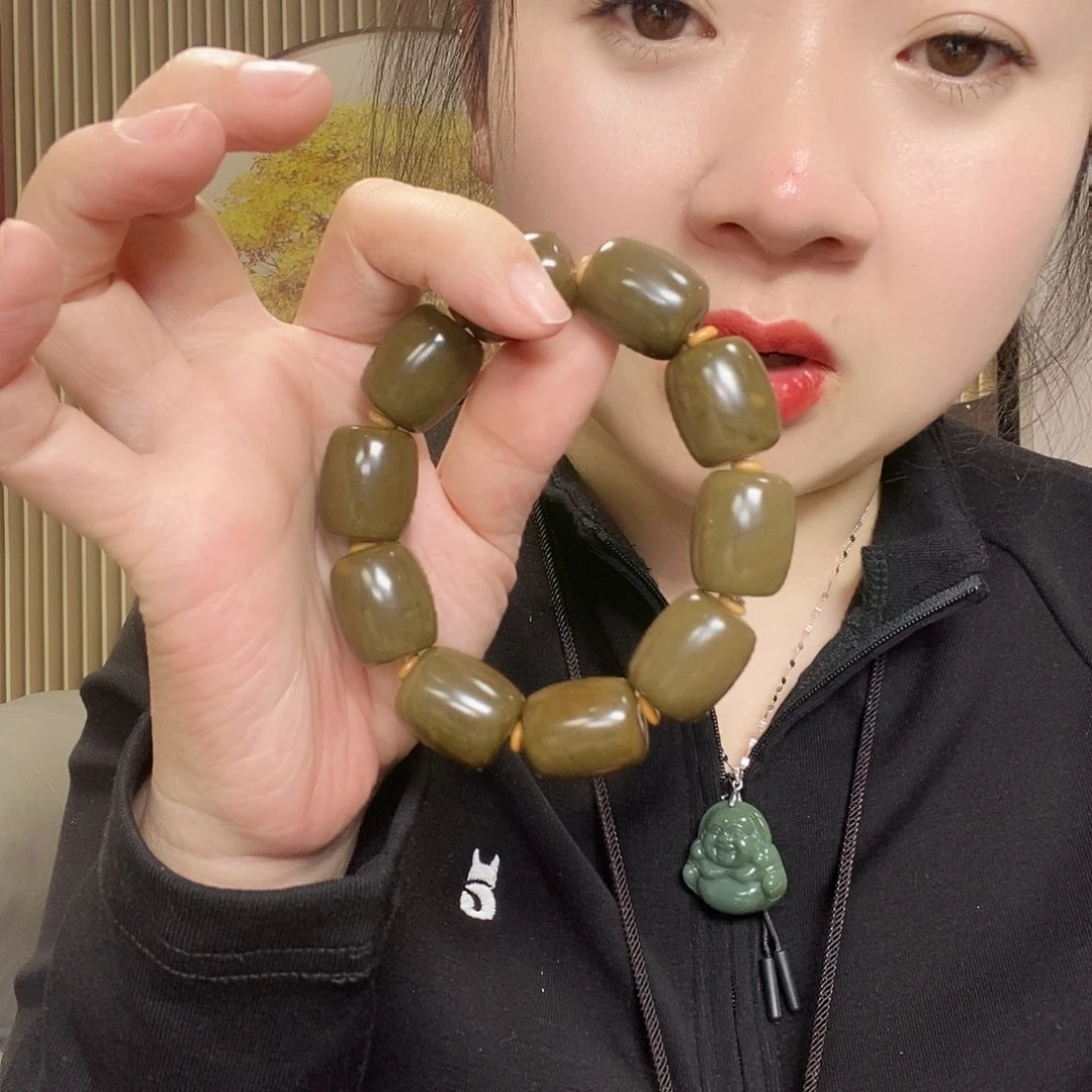 和田玉手串未镶嵌多样性随机发一