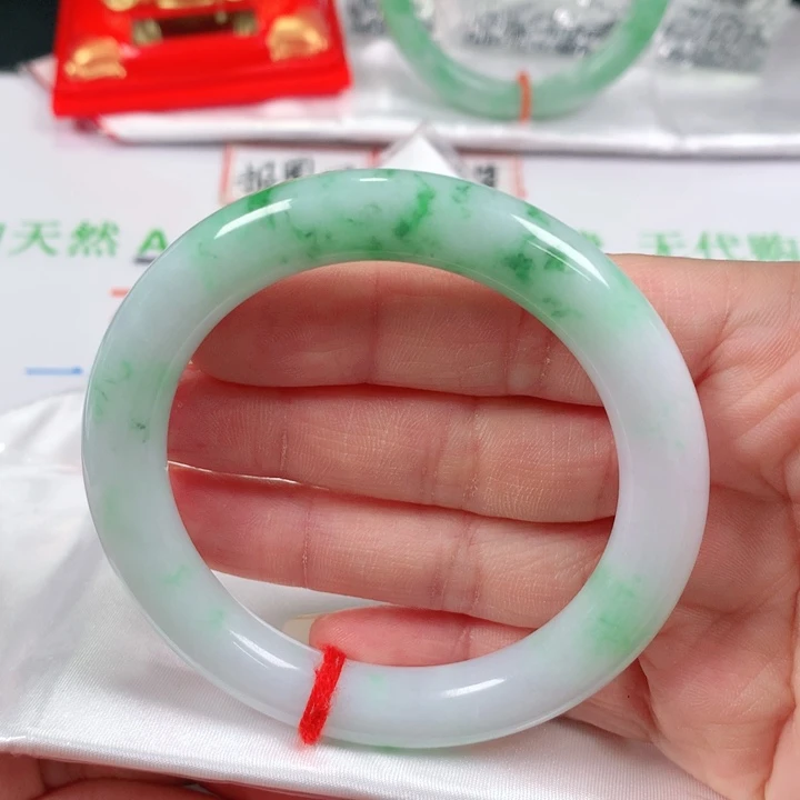 未镶嵌手镯翡翠风*  圆条54.3