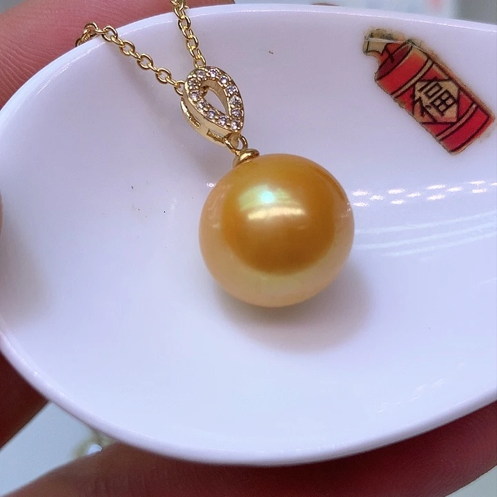 银S925镶嵌耳饰淡水珍珠