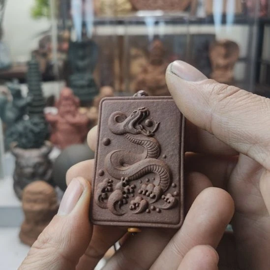 泥塑降真香方双面蛇牌福利款福利价