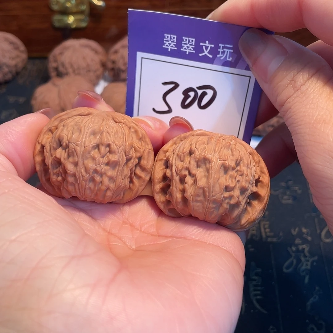 把件文玩核桃300号全品白狮子4.1