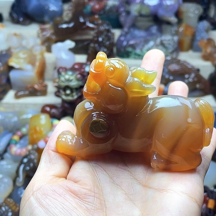 雨***。玛瑙/玉髓未镶嵌饰品