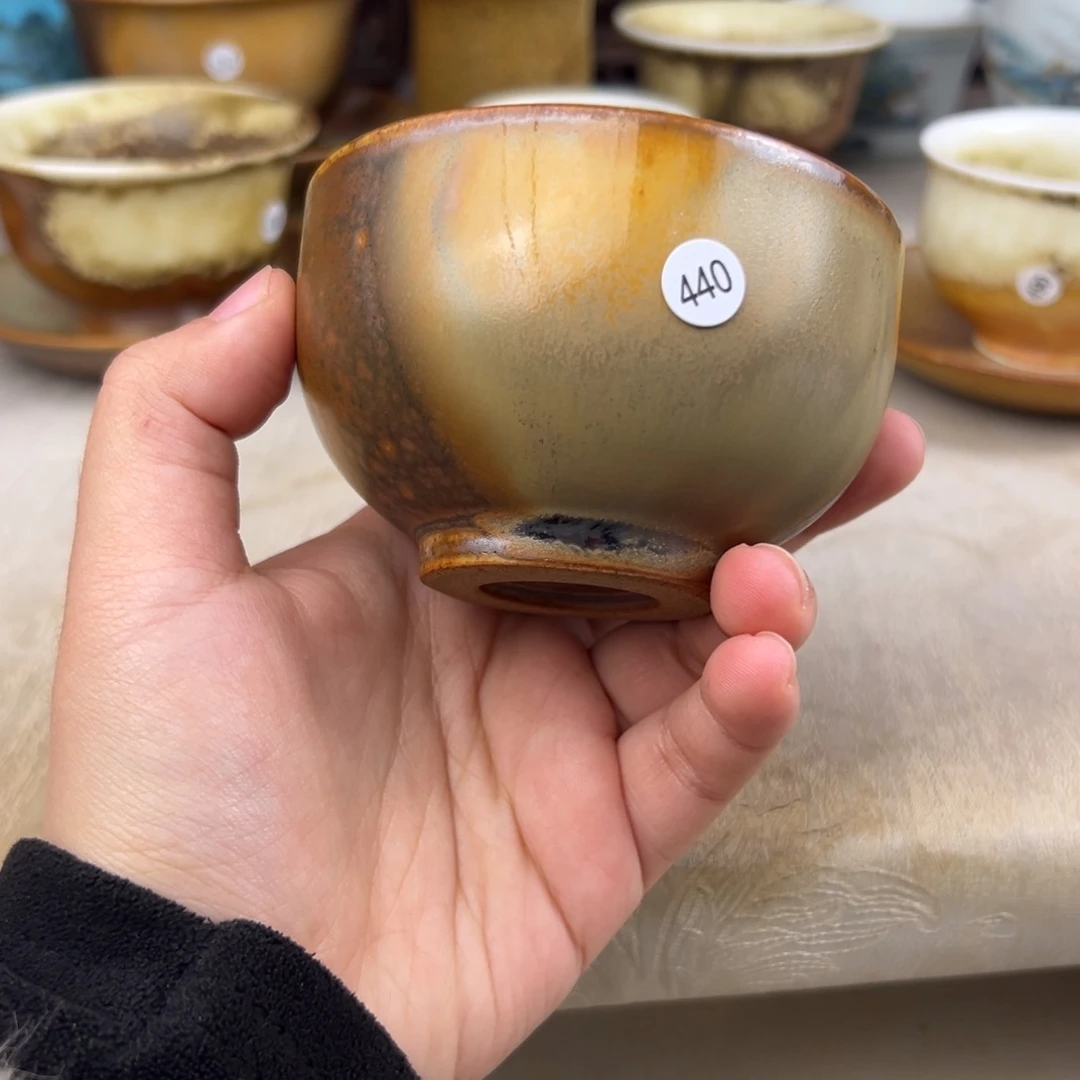 杯纯手工柴烧主人杯