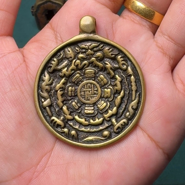 铜铁合金类铜菩提菩提吊坠项链