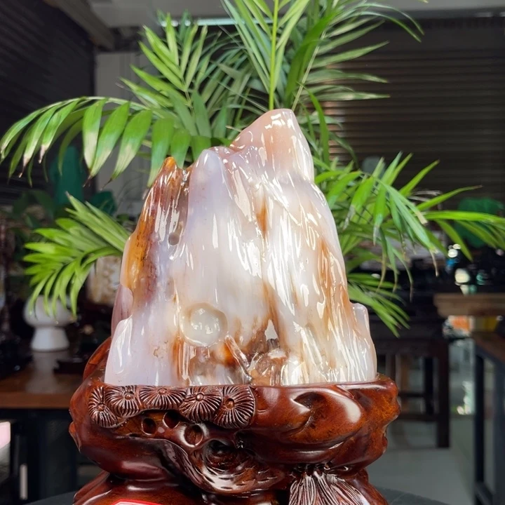硅化玉（树化玉）未镶嵌摆件