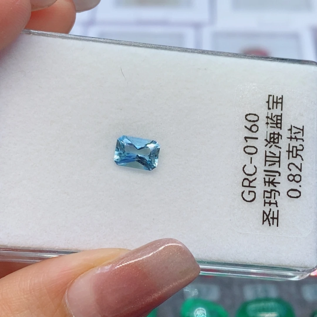 裸石海蓝宝石圣玛利亚82分