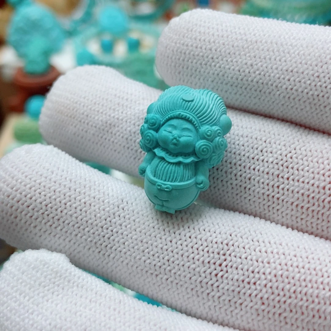 未镶嵌绿松石珠子