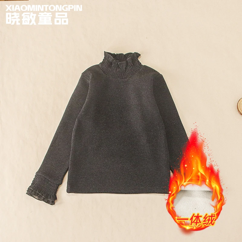 女童花边领打揽打底T恤3C3502