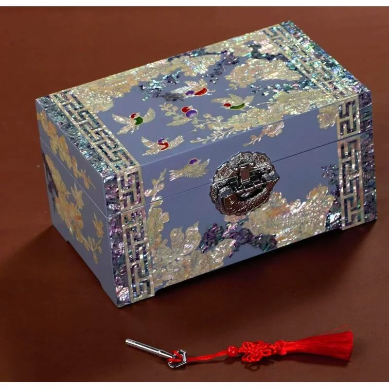 【喜上眉梢方形樱蓝】满贝款收纳盒