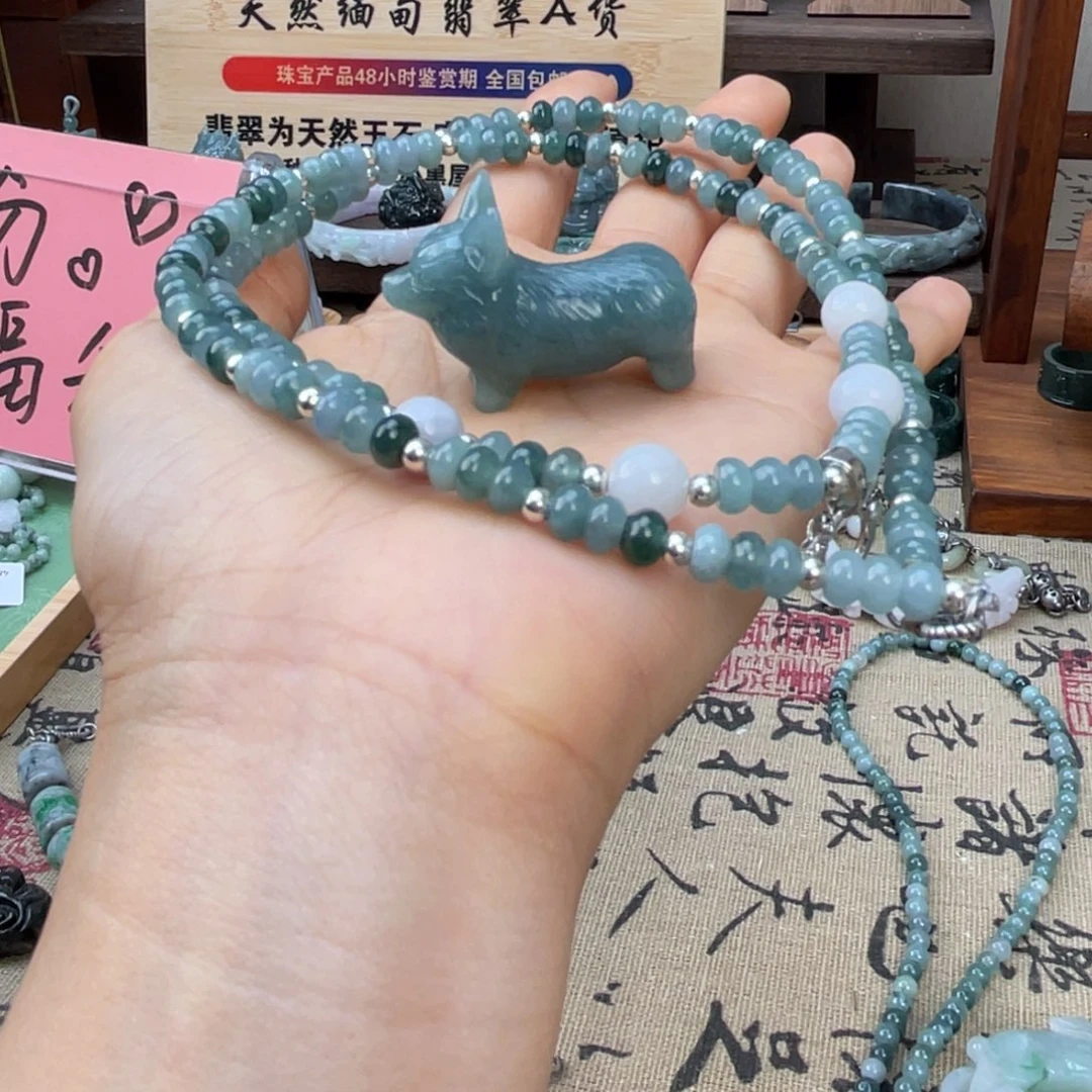 哈***哈未镶嵌手链翡翠项链