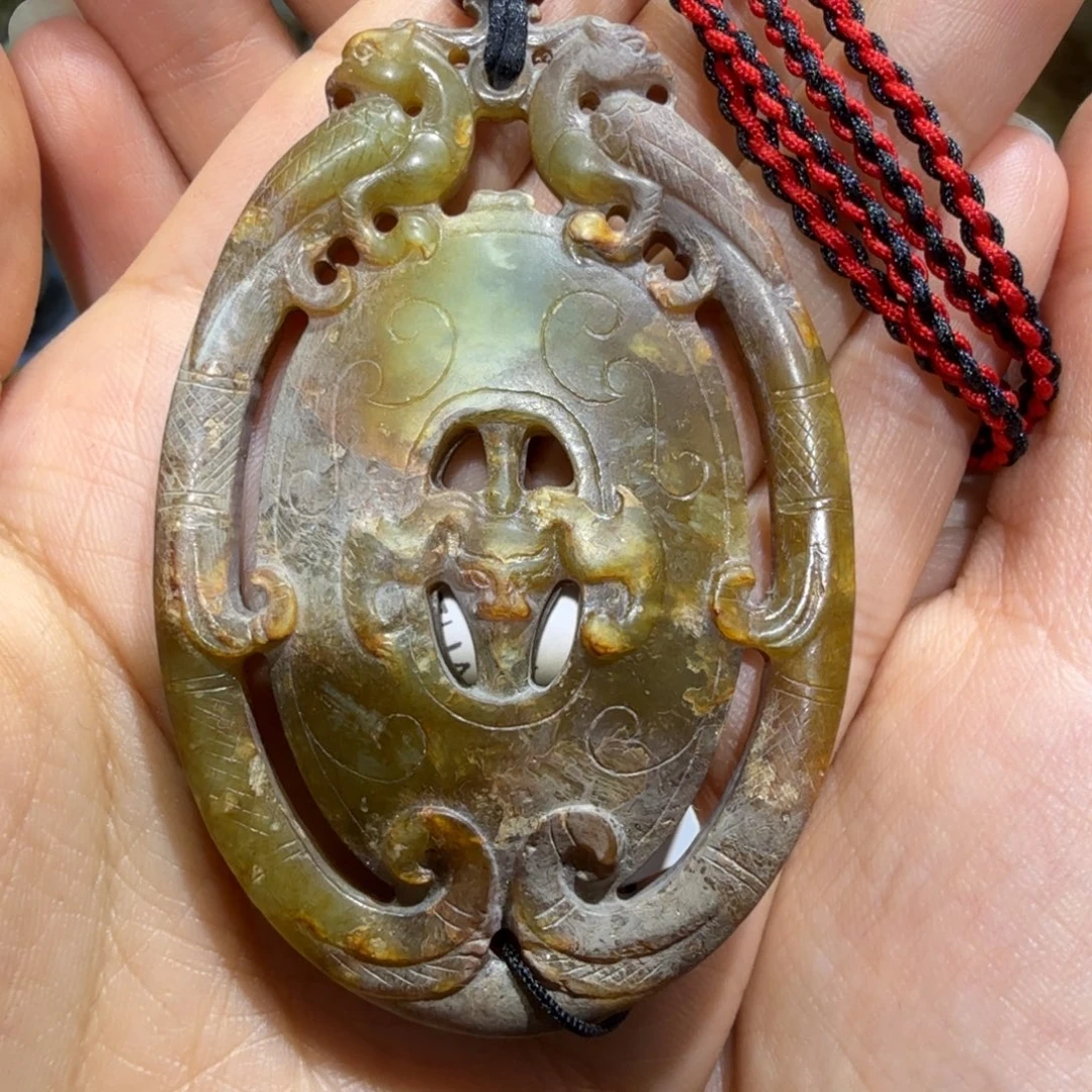 木***B和田玉未镶嵌挂件