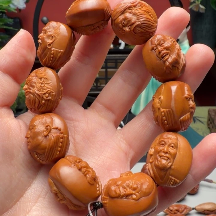 先***人手串/手链橄榄核双面十八罗汉