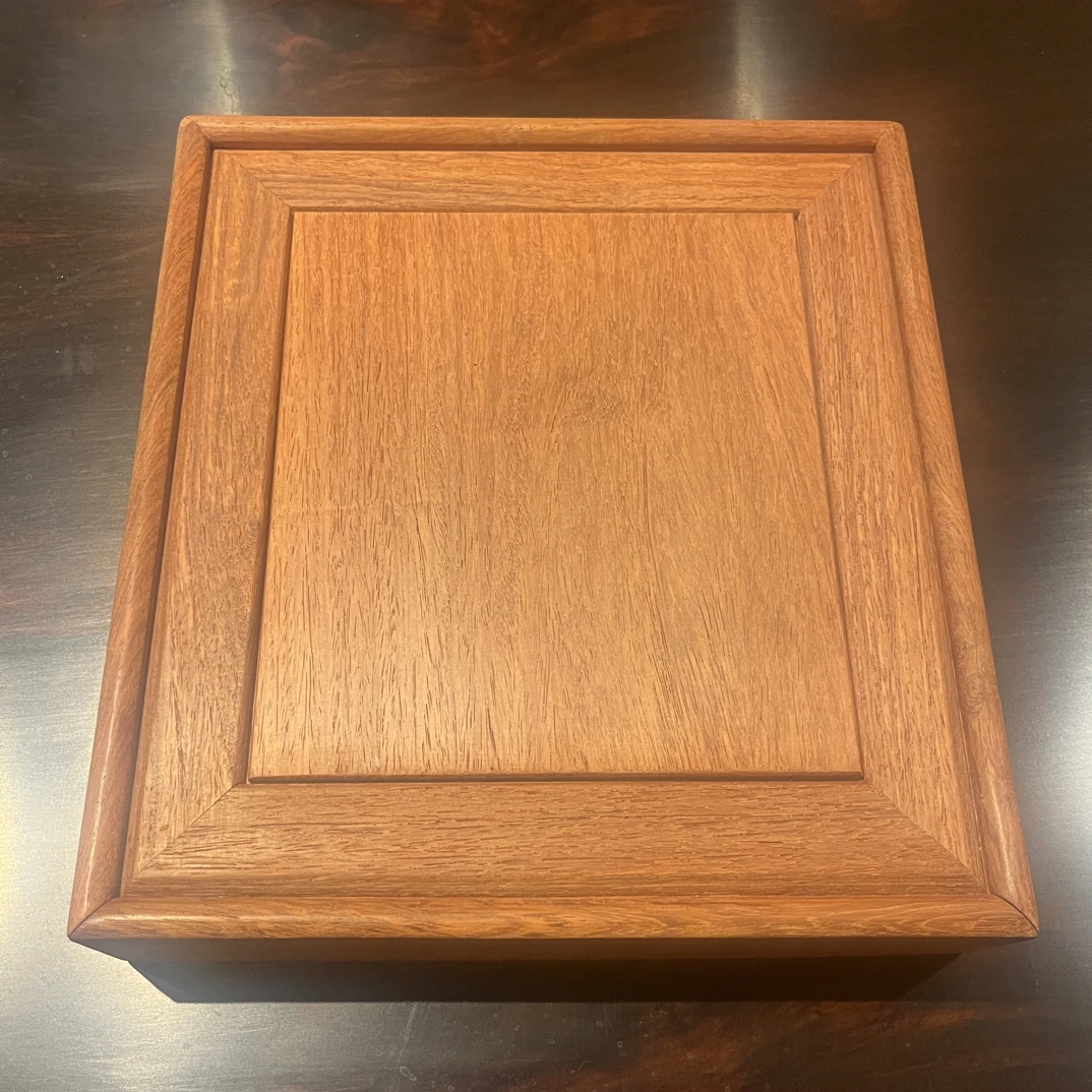 缅甸花梨普洱茶盒原木茶叶盒