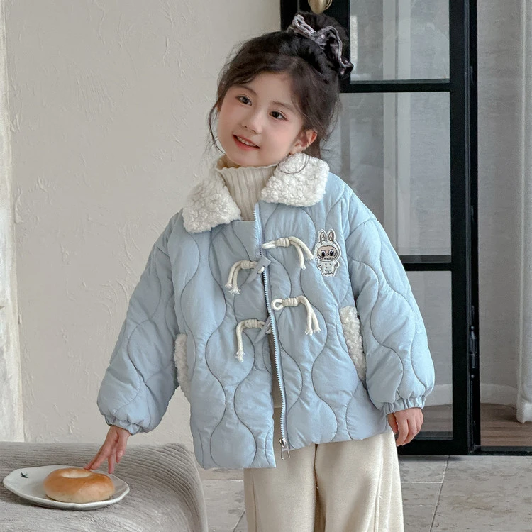 女童秋冬款棉服儿童洋气新款休闲冬装保暖棉衣女宝冬季加厚外套