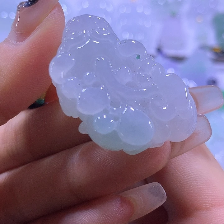 颈饰未镶嵌翡翠天然翡翠A货吊坠