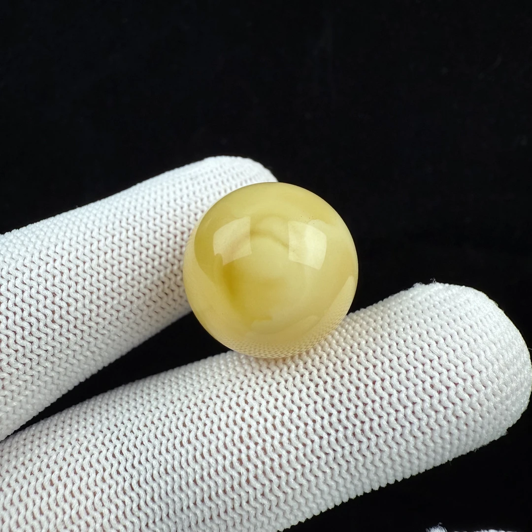 A4714天然蜜蜡 俄料圆珠20.8mm一物一图假一罚十
