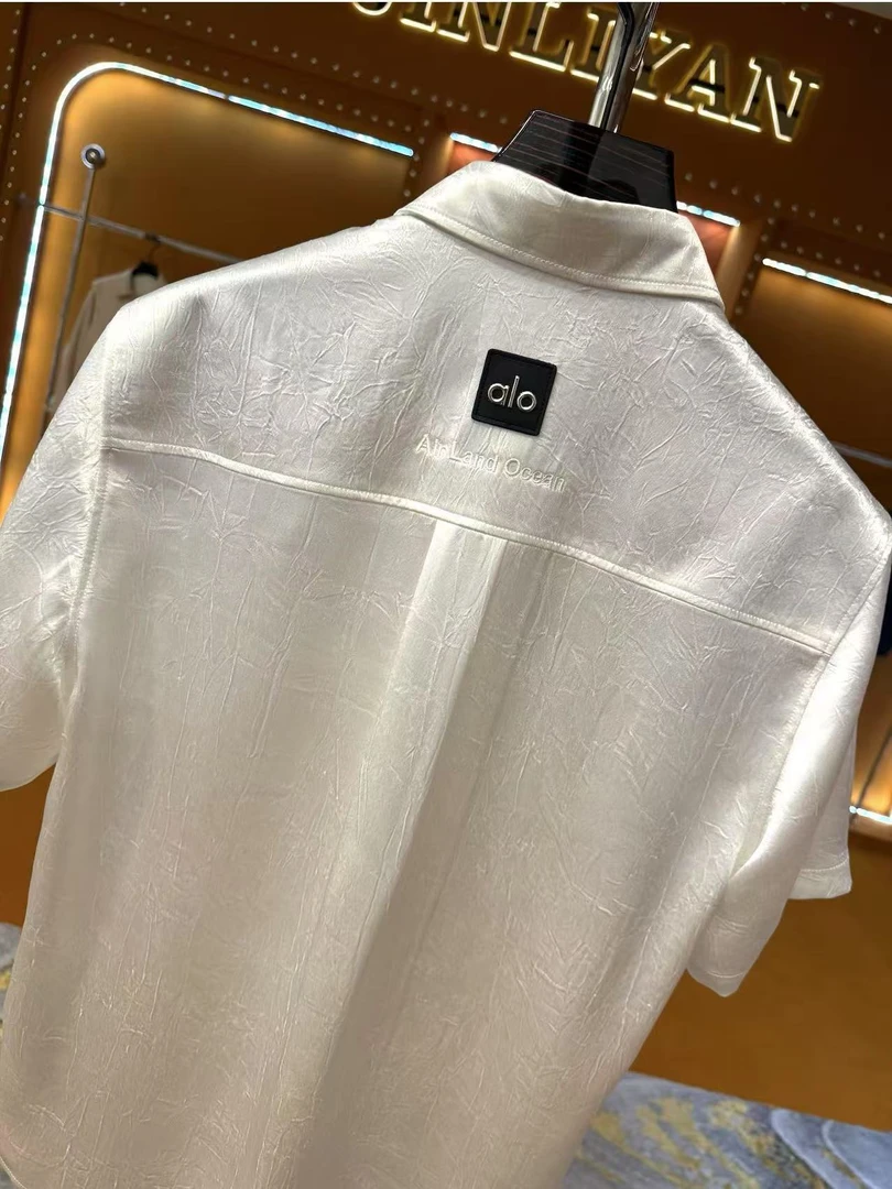 2025夏季新款复古百搭老钱风衬衫短袖-米兰香港青青 青总【1603】白