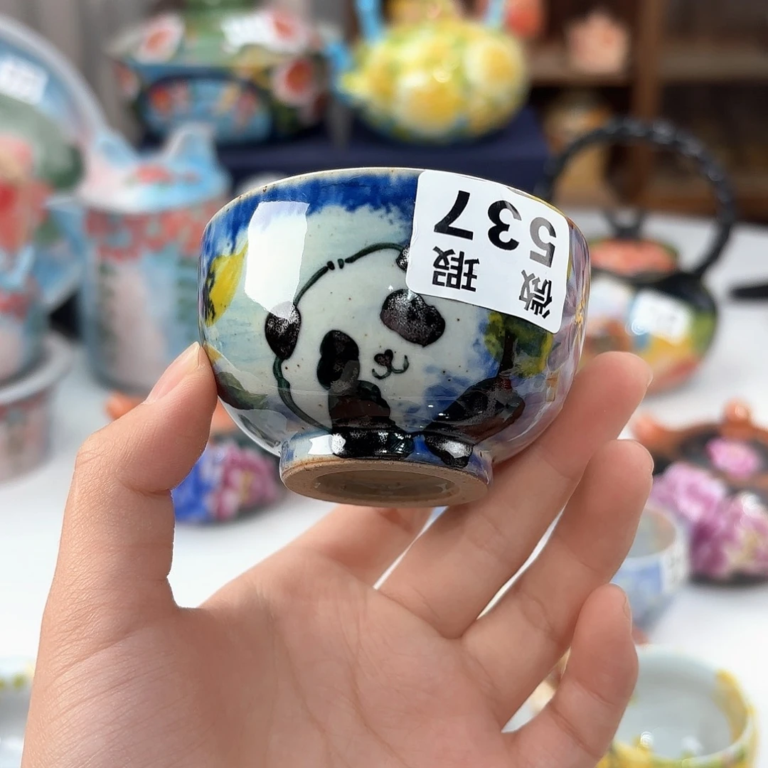 景德镇手绘高温釉下彩陶瓷茶具