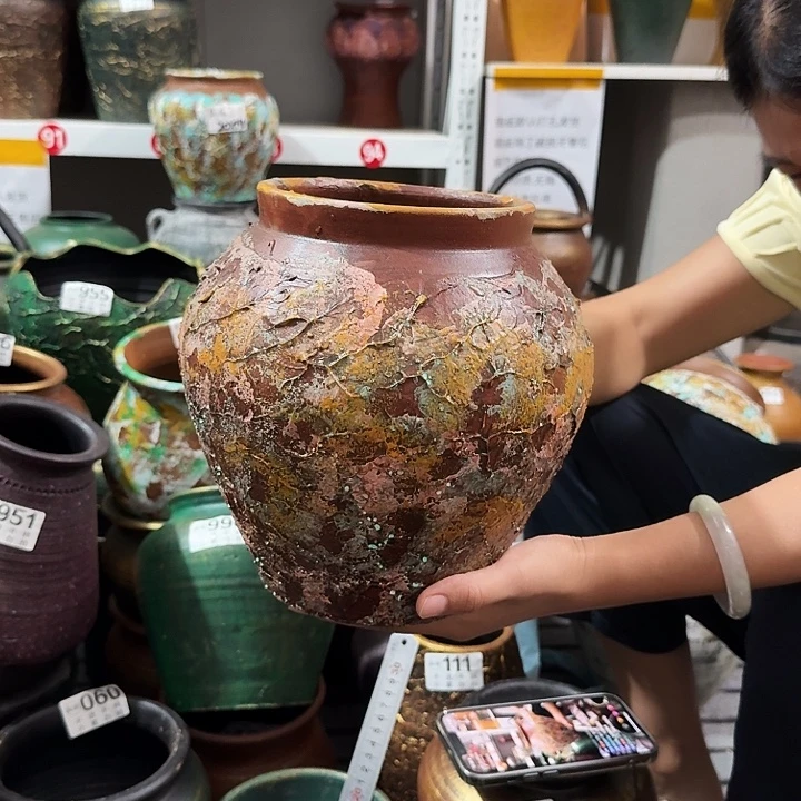 94红棕彩绘高度23口径14