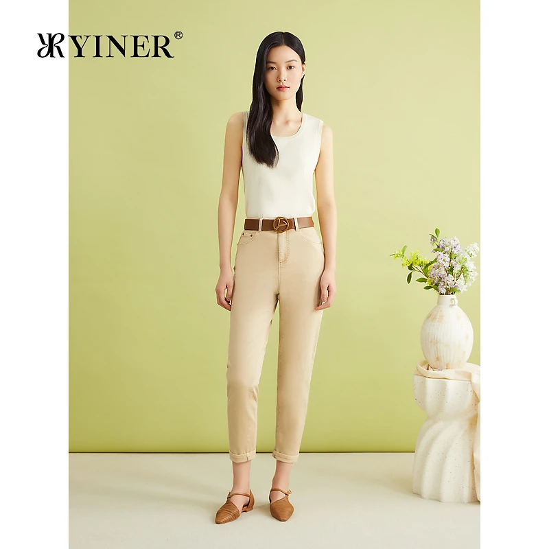 YINER音儿春季法式优雅伊力特法式背心小吊带毛针织衫