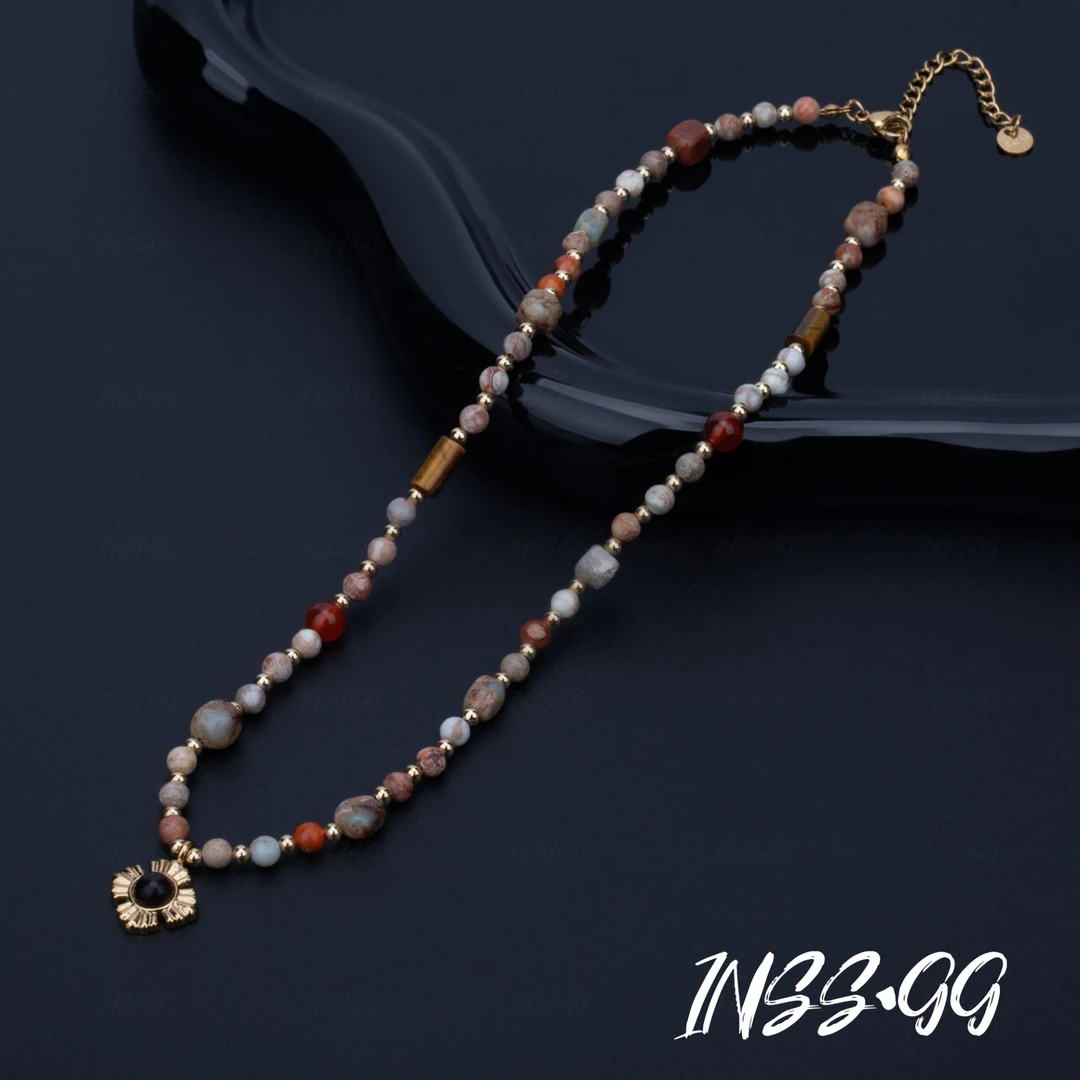 钛钢项链 【日落沙丘】气质轻奢时尚百搭高级感项链X0758